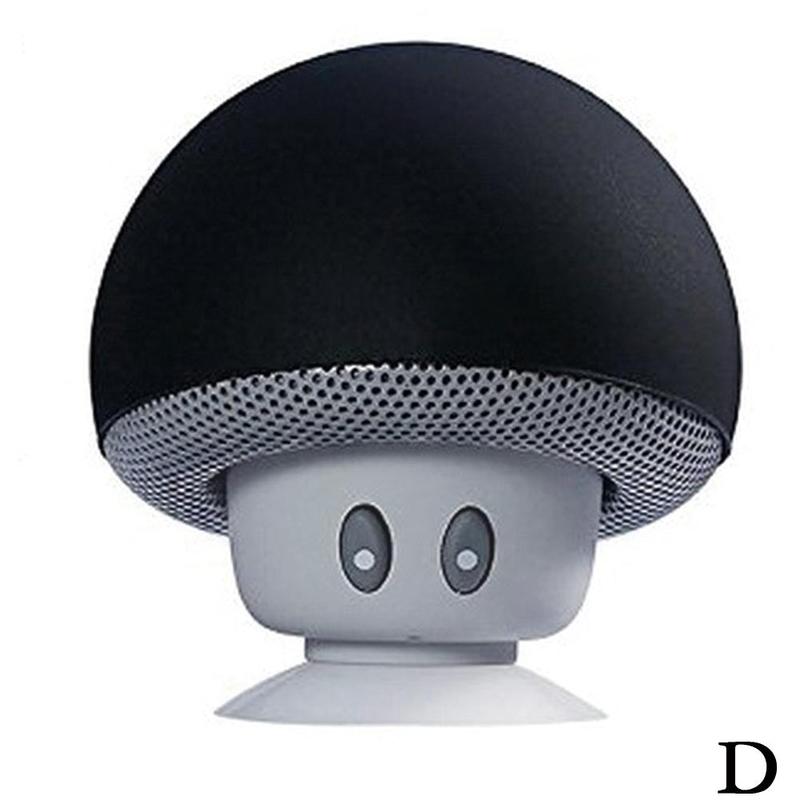Cartoon Small Mushroom Head Bluetooth Speaker Mini Phone Stand Convenient Outdoor Suction Cup Smart Small Audio