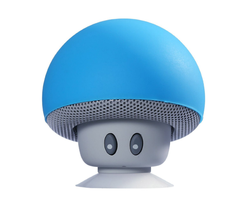 Cartoon Small Mushroom Head Bluetooth Speaker Mini Phone Stand Convenient Outdoor Suction Cup Smart Small Audio