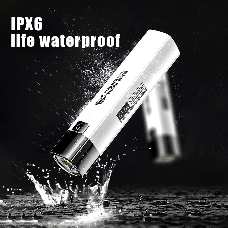 New Ultra Bright Tactical LED Flashlight Mini Torch Power Bank Outdoor Lighting With USB Charging Cable