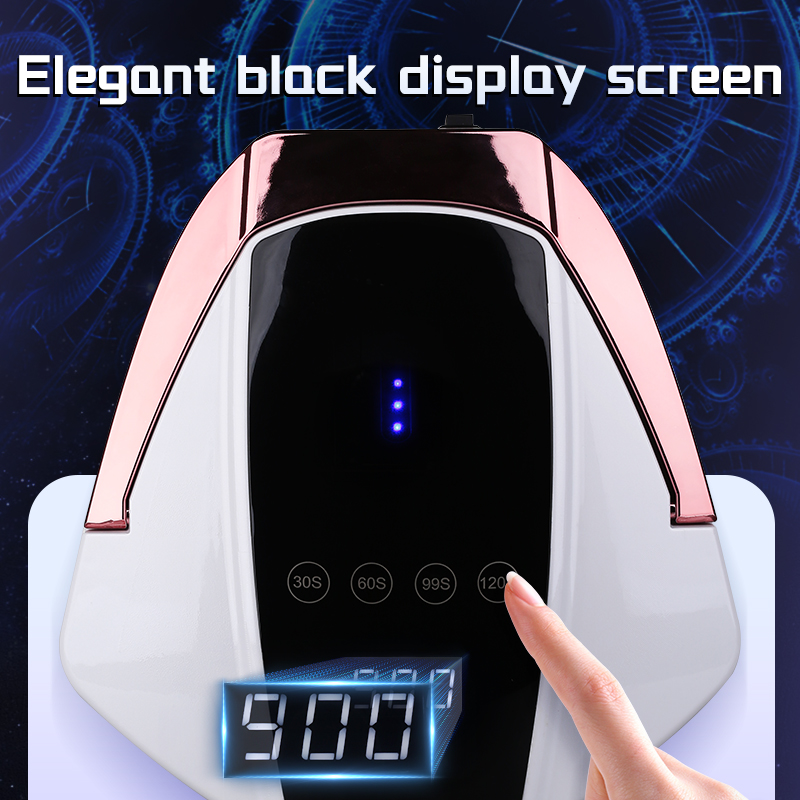 Wireless Rechargeable with 96W UV LED Lamp Nail Dryer Quick Drying Manicure Pedicure