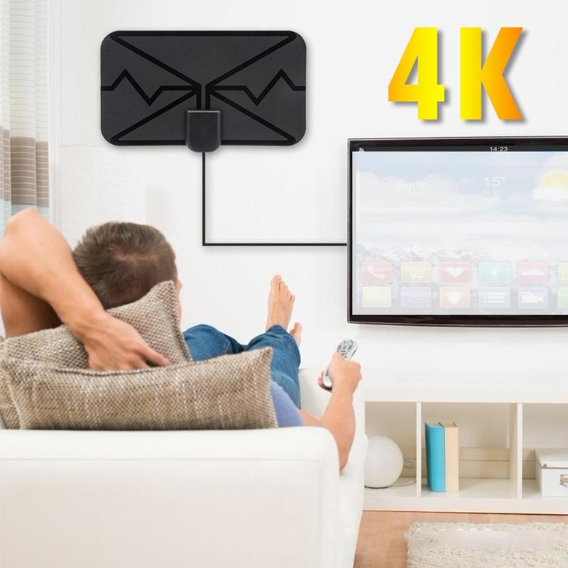 New Digital Antenna TV Indoor Amplifier Signal BoosterHigh Gain HDTV Antenna Signal Receiver Antenna For 4K UHD TV
