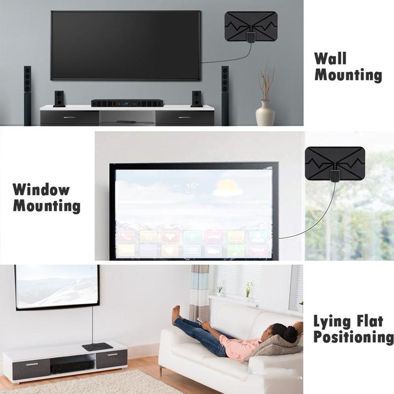 New Digital Antenna TV Indoor Amplifier Signal BoosterHigh Gain HDTV Antenna Signal Receiver Antenna For 4K UHD TV