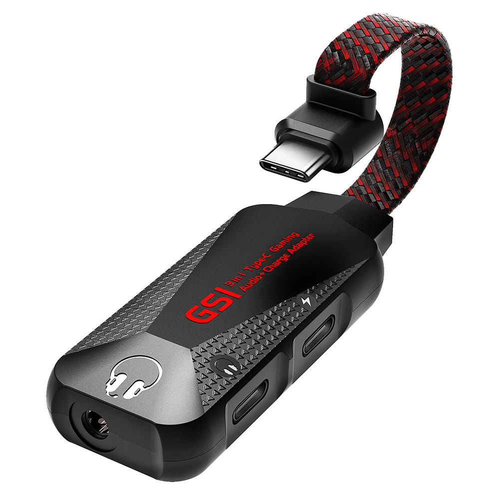 GS1 Hi-Res Mobile Gaming Sound Card Type C PD QC Fast Charging 3 in 1 game phone Sound Card Charger Adapter For Xiaomi Samsung