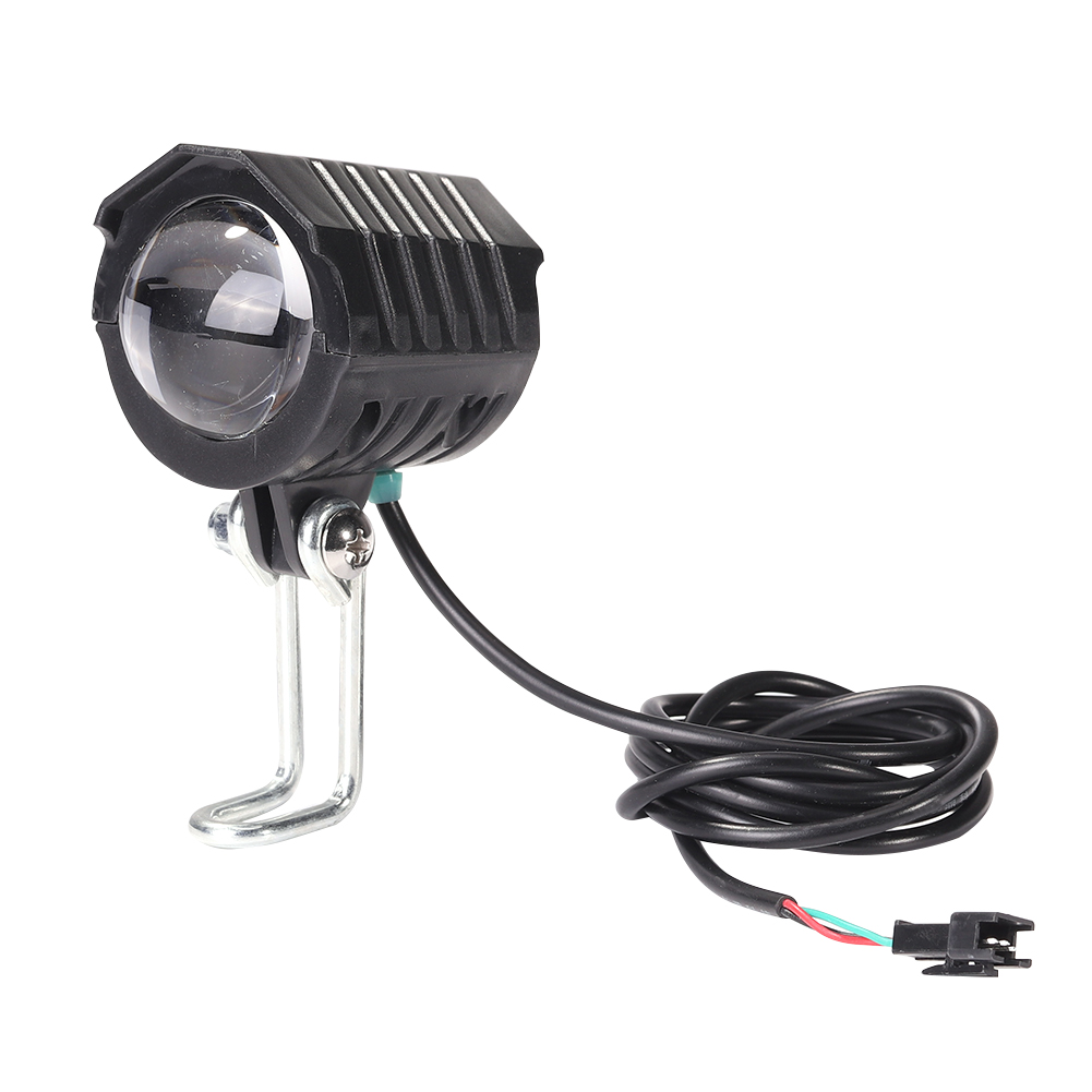2 In 1 E-Bike Headlight With Horn 12-80V Electric Bike LED Handlebar Light Waterproof E-Scooter Bicycle Motorcycle Front Lamp