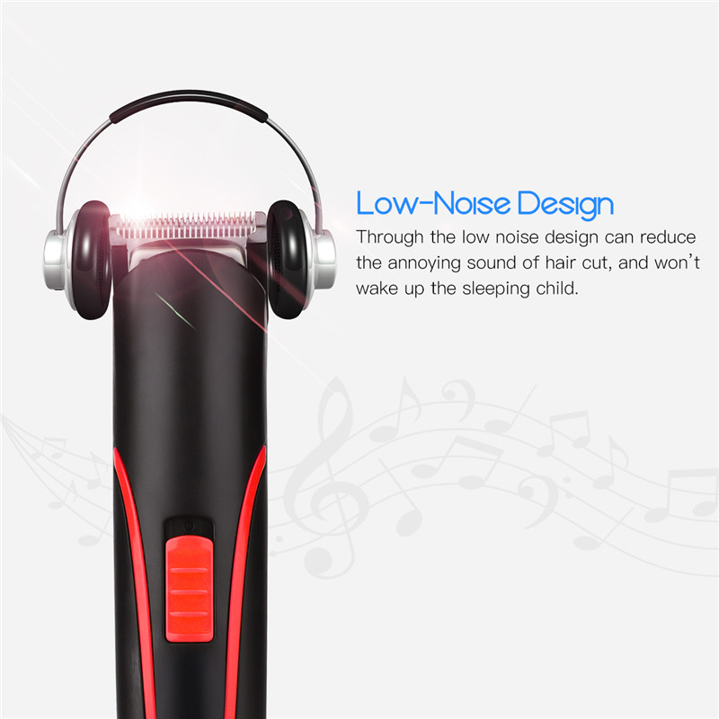 Cordless Hair Trimmer Electric Hair Clipper Rechargeable Hair Cutting Machine Low Noise Haircutter Barber for Adult Child