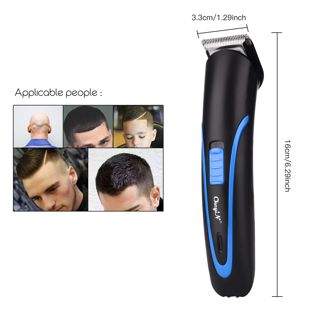 Cordless Hair Trimmer Electric Hair Clipper Rechargeable Hair Cutting Machine Low Noise Haircutter Barber for Adult Child