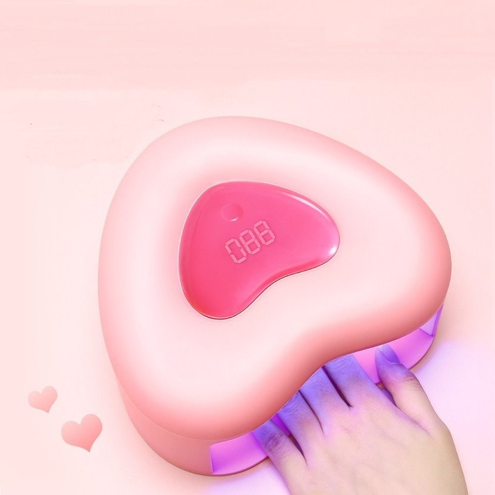 180W High-power Touch Screen Love Nail Lamp Dual Light Source Induction Heart-shaped Nail Dryers Nail Art