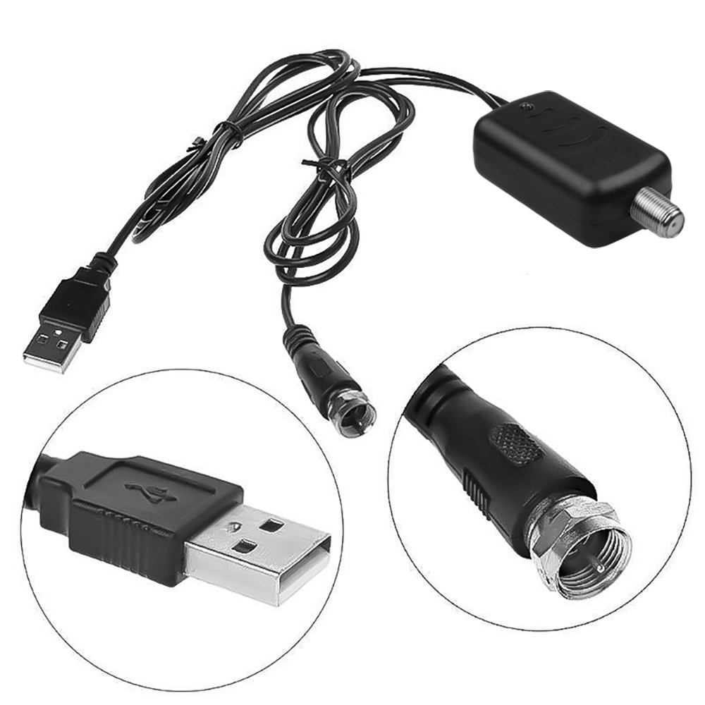New TV Signal Amplifier Amp Antenna Booster Digital HD For Cable TV Fox Antenna HD Channel 25DB Low Noise Easy Installation