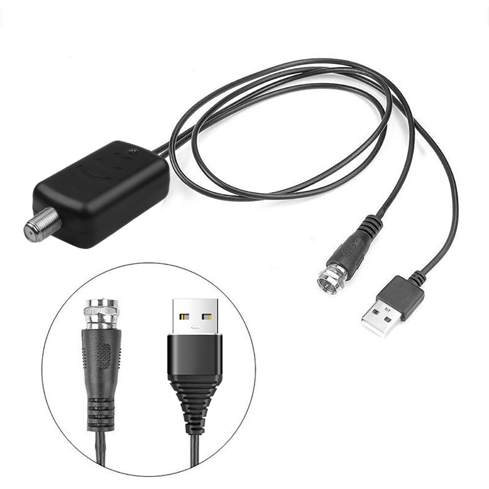 New TV Signal Amplifier Amp Antenna Booster Digital HD For Cable TV Fox Antenna HD Channel 25DB Low Noise Easy Installation