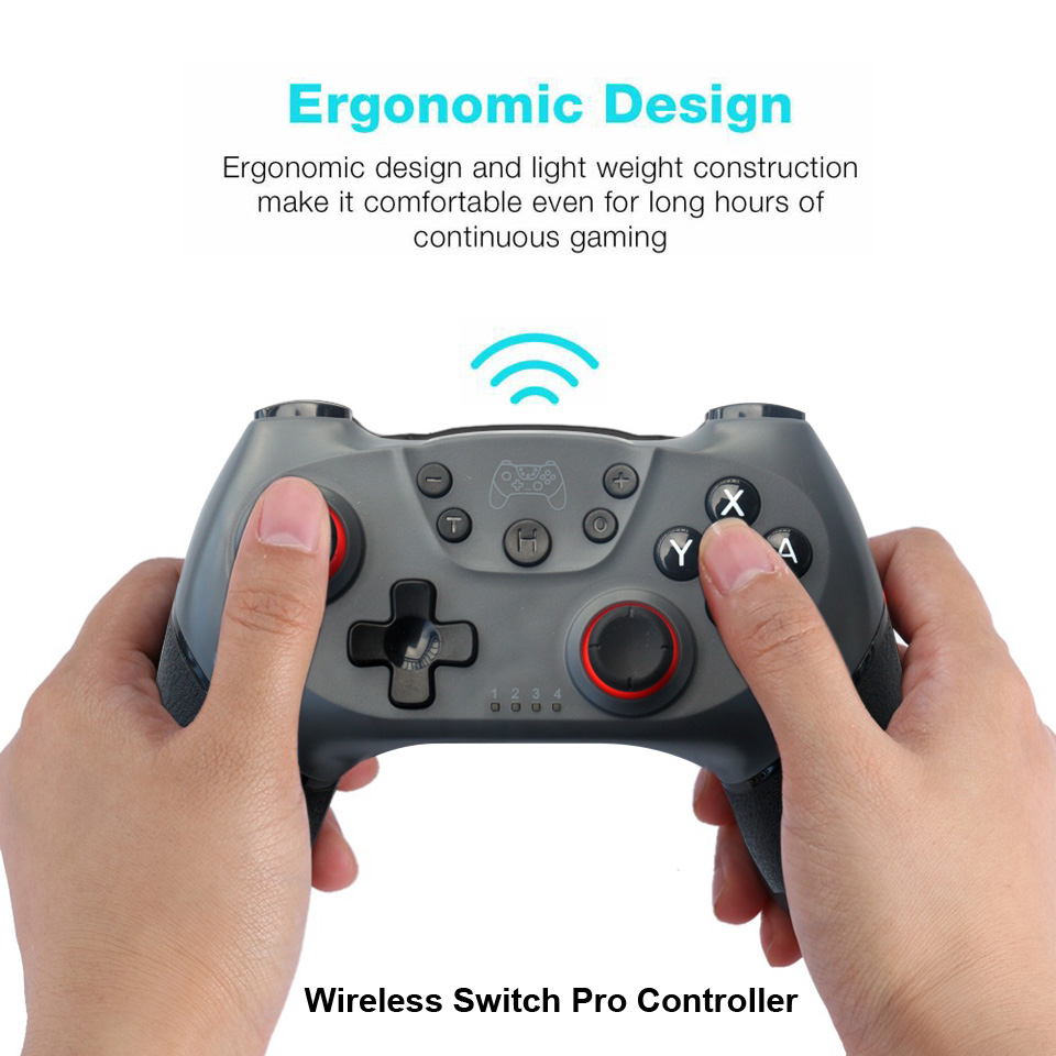 Wireless Gamepad for Nintendo Switch Bluetooth-Compatible Gamepad for NS-Switch Console Video Game USB Joystick Controller
