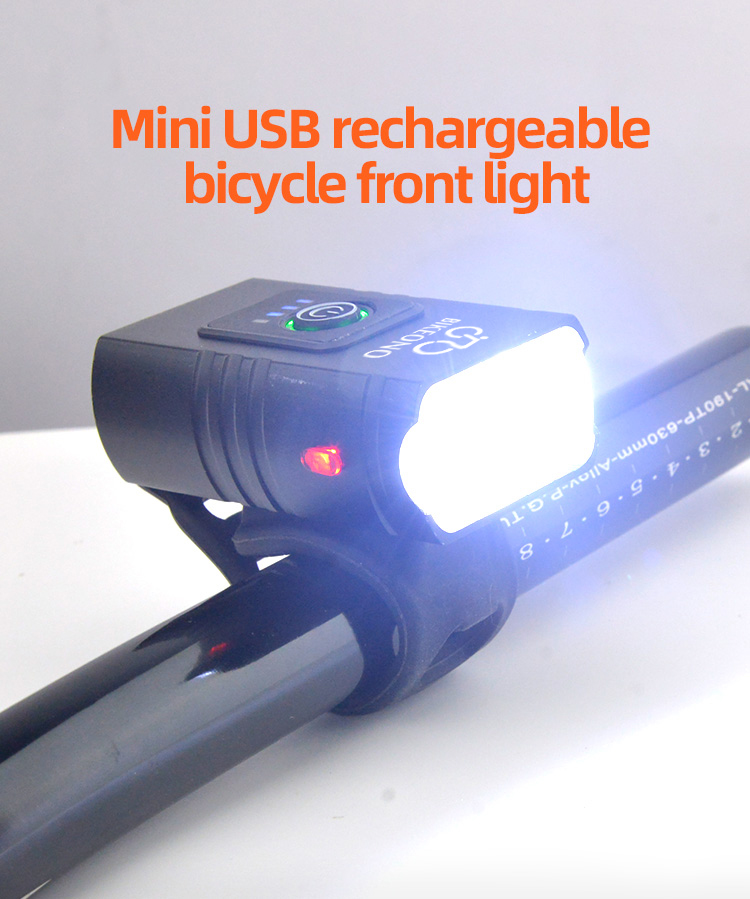 1000LM Bike Light  Headlight T6 Bicycle LED USB Rechargeable Torch Aluminum Alloy Cycling Headlight High Beam Low Beam