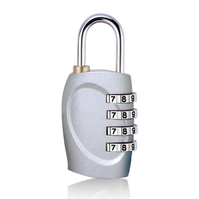 4 Dial Digit Password Lock Combination Suitcase Luggage Metal Code Password Locks Padlock Travel Safe Anti-Theft Cijfersloten