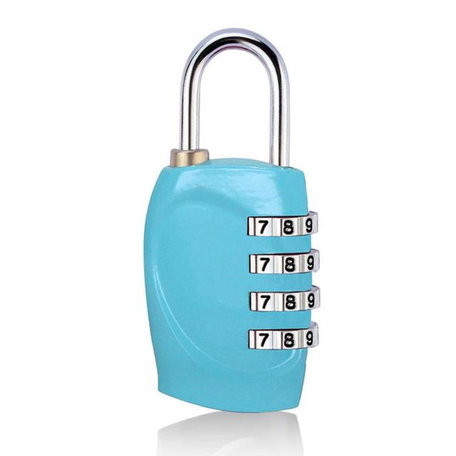 4 Dial Digit Password Lock Combination Suitcase Luggage Metal Code Password Locks Padlock Travel Safe Anti-Theft Cijfersloten