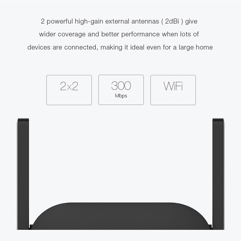 WiFi Repeater Pro 300M Mi Amplifier Network Expander Router Power Extender Roteador 2 Antenna for Router Wi-Fi
