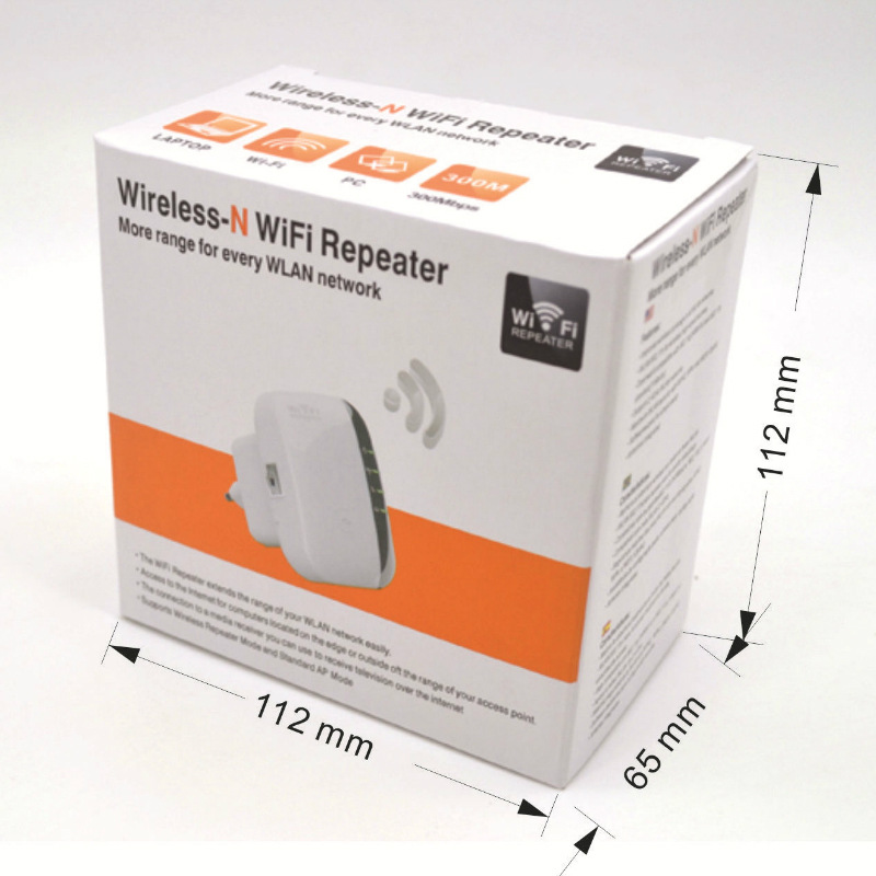 Wifi repeater signal amplifier 300M wireless routing network extender signal booster