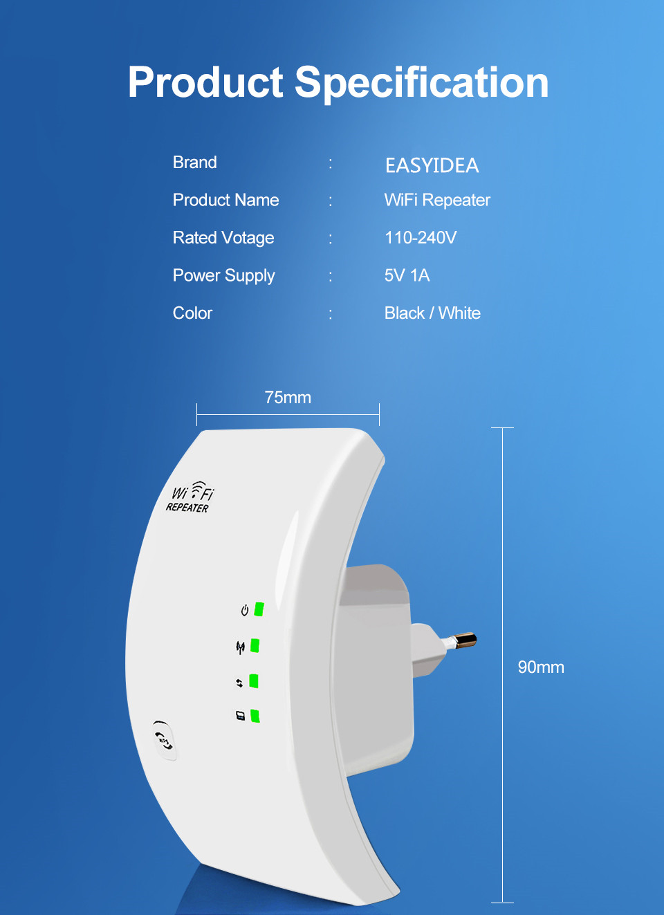 Wireless WiFi Repeater Wifi Extender Wifi Amplifier Long Range Repiter 300M Wi-Fi Booster Wi fi Repeater Access Point