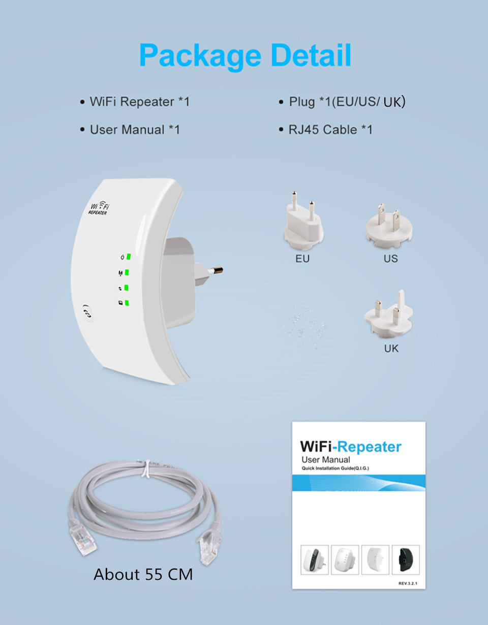 Wireless WiFi Repeater Wifi Extender Wifi Amplifier Long Range Repiter 300M Wi-Fi Booster Wi fi Repeater Access Point