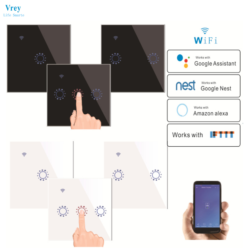 Standard Smart Touch  Tuya&amp E-welink APP support WiFi Remort Control wall Switch