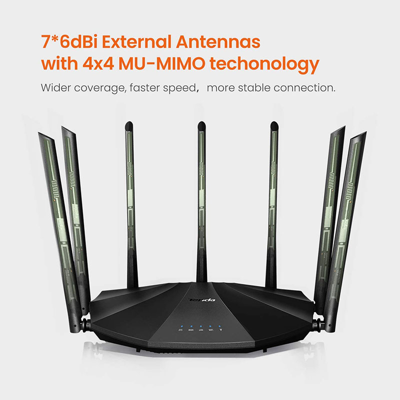 AC23 Smart WiFi AC2100 Router Dual Band Gigabit Wireless For Home Internet Router 4X4 MU-MIMO Technology