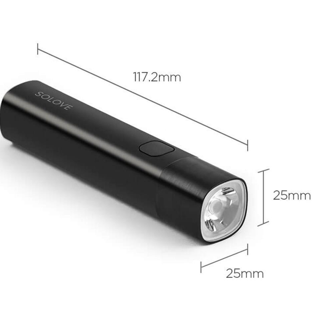 LED Flashlight 3000mAh Mobile Power USB Multi-function Brightness Torch Power Bank Portable Lighting