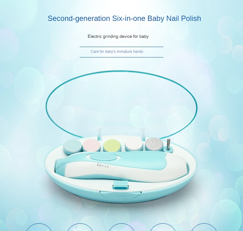 Kids Baby Nail Trimmer Electric Baby Manicure Pedicure Nail Clippers Cutter Scissors Care Set New Born