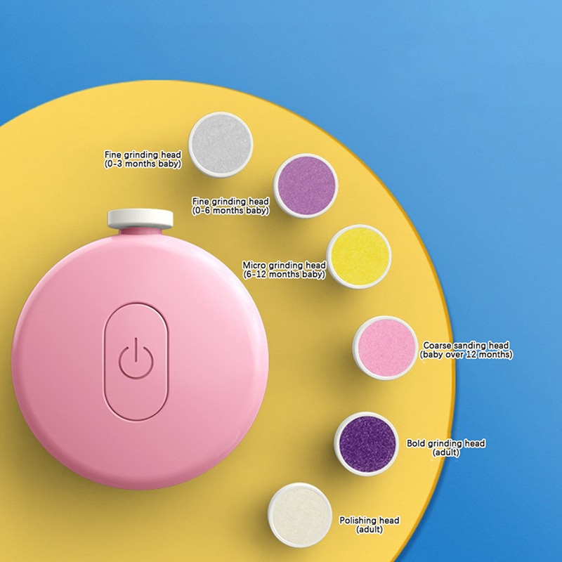 Baby Electric Nail Trimmer Kid Nail Polisher Tool Infant Manicure Scissors Baby Hygiene Kit Baby Nail Clipper Cutter For Newborn