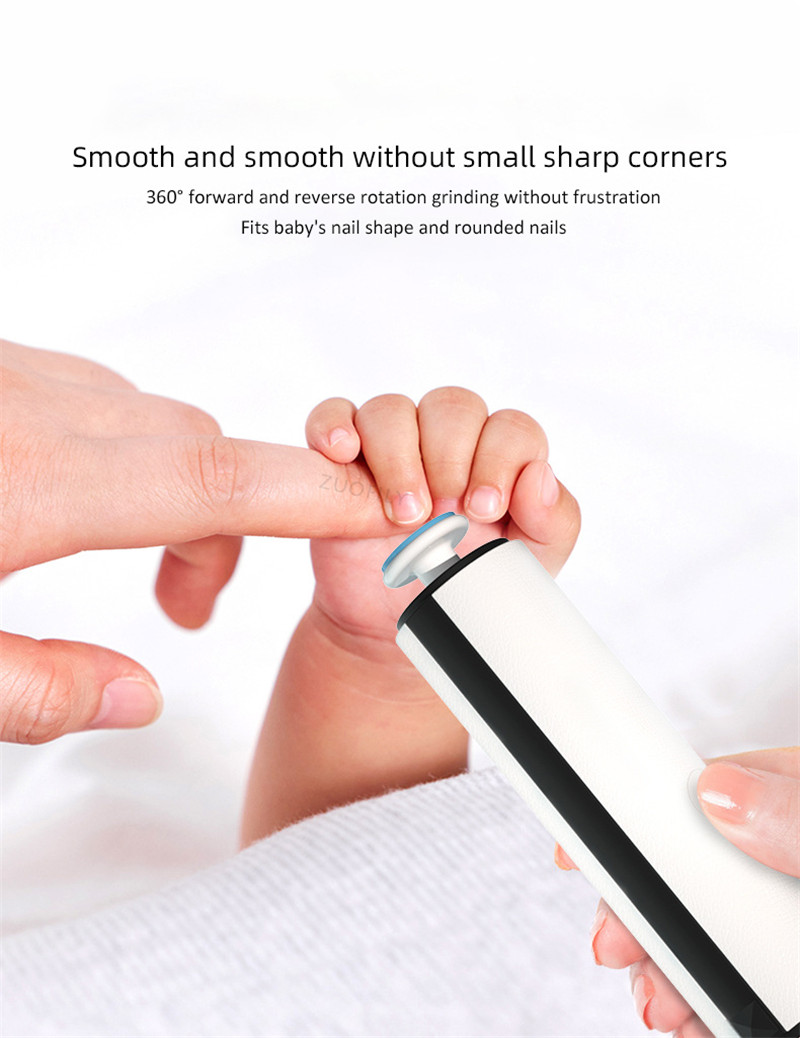 Kids Baby Nail Trimmer Electric Nail Polisher Newborn Manicure Cutter Clipper Scissors Care Set Infant Healthcare Care Tool Kit