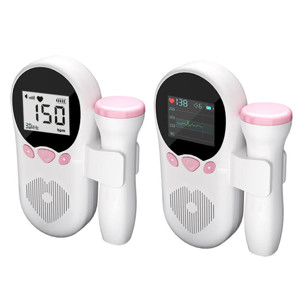 Monitor de frecuencia cardíaca Fetal Doppler de 3MHz, Detector de frecuencia cardíaca Fetal de sonido portátil para el hogar, sin radiación