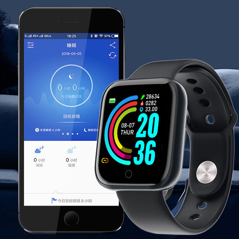Smart Watch Heart Rate Blood Pressure Blood Oxygen Monitoring Multi-Function Reminder Sleep Monitoring