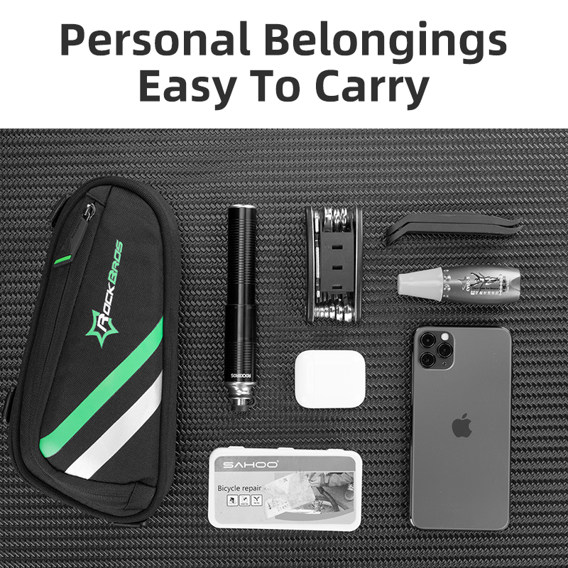 Bicycle Bag Waterproof MTB Road Bike Bag Frame Front Triangle Bike Tube Bag Large Capacity Bicycle Repair Tool Panniers