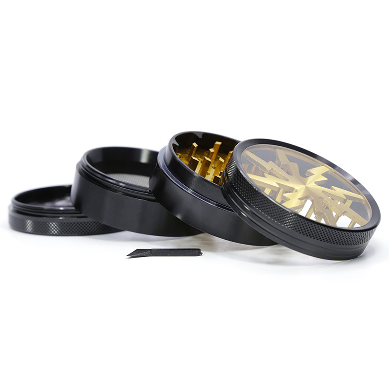 Kitchen & Dining room appliances 4 Layers Metal Tobacco Weed Grinder Zinc Alloy Dry Herb Crusher Smoke Accessories Hemp Pepper Pot Spice Mill Grinder