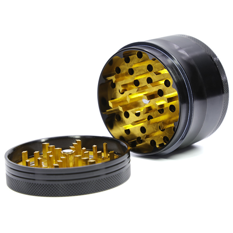 Kitchen & Dining room appliances 4 Layers Metal Tobacco Weed Grinder Zinc Alloy Dry Herb Crusher Smoke Accessories Hemp Pepper Pot Spice Mill Grinder