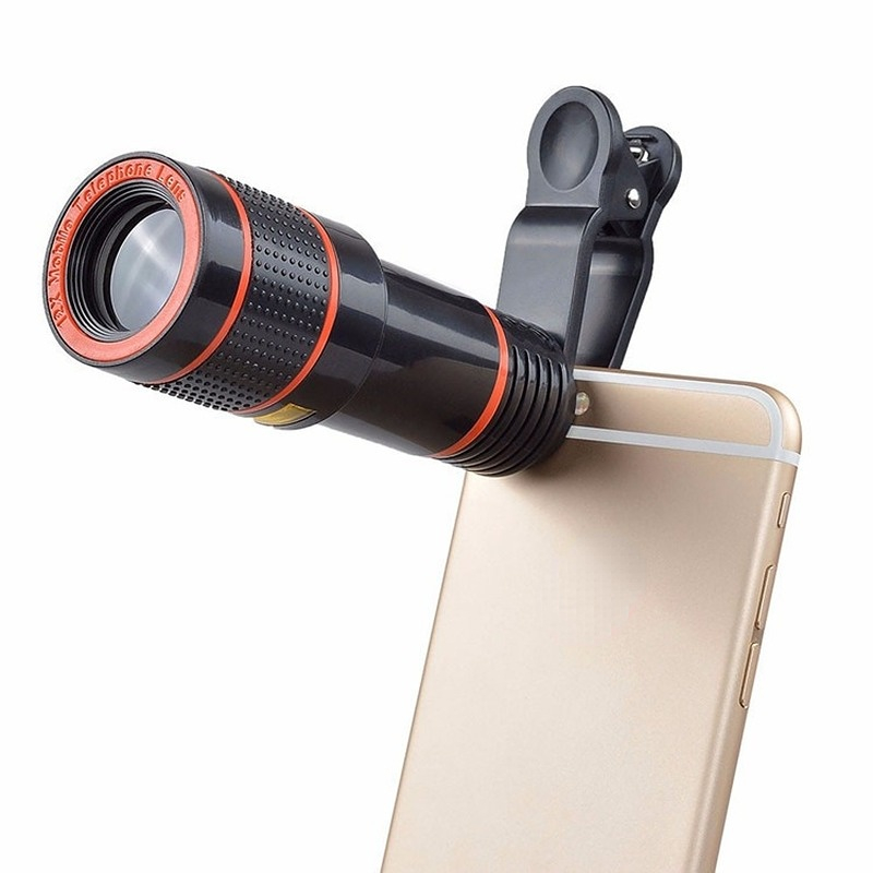 High Quality HD Waterproof 12X Monocular 12X Zoom Focusing Phone Camera for Hunting Tour