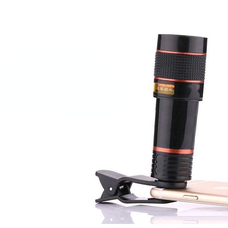 High Quality HD Waterproof 12X Monocular 12X Zoom Focusing Phone Camera for Hunting Tour