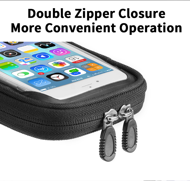 Bike Bag Phone Touch Screen Bicycle Front Bilateral Saddle Bag MTB Road Bike Top Tube Bag 6.0 Inch Bicycle Accessories