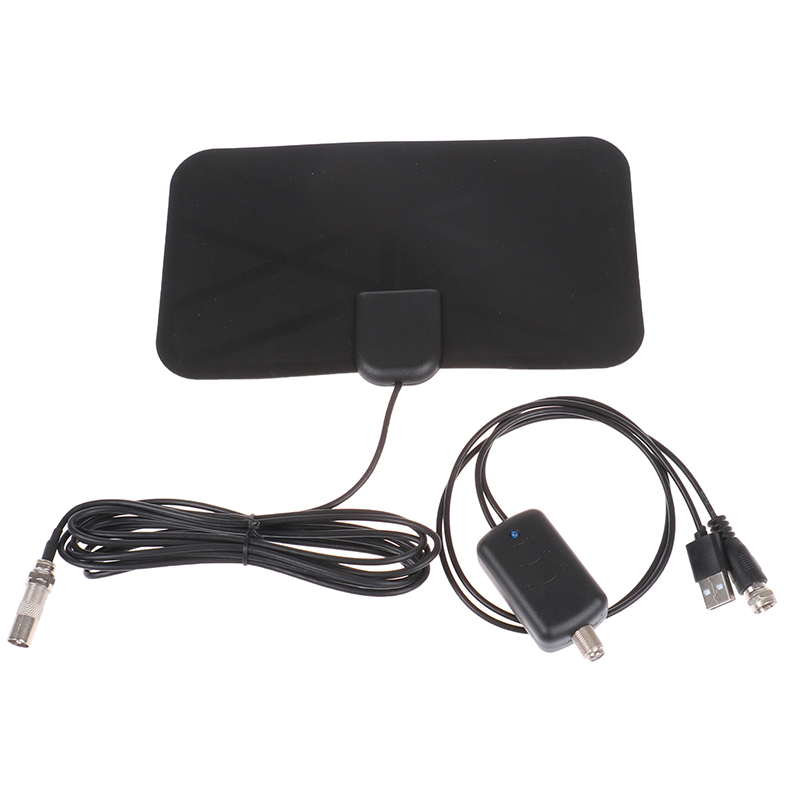 Digital TV Antenna Indoor HDTV Amplified Signal Booster Receiver 4K 1080P Indoor Aerial Flat Design