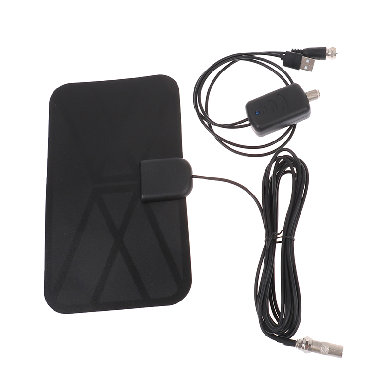 Digital TV Antenna Indoor HDTV Amplified Signal Booster Receiver 4K 1080P Indoor Aerial Flat Design