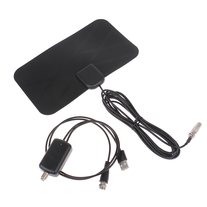 Digital TV Antenna Indoor HDTV Amplified Signal Booster Receiver 4K 1080P Indoor Aerial Flat Design