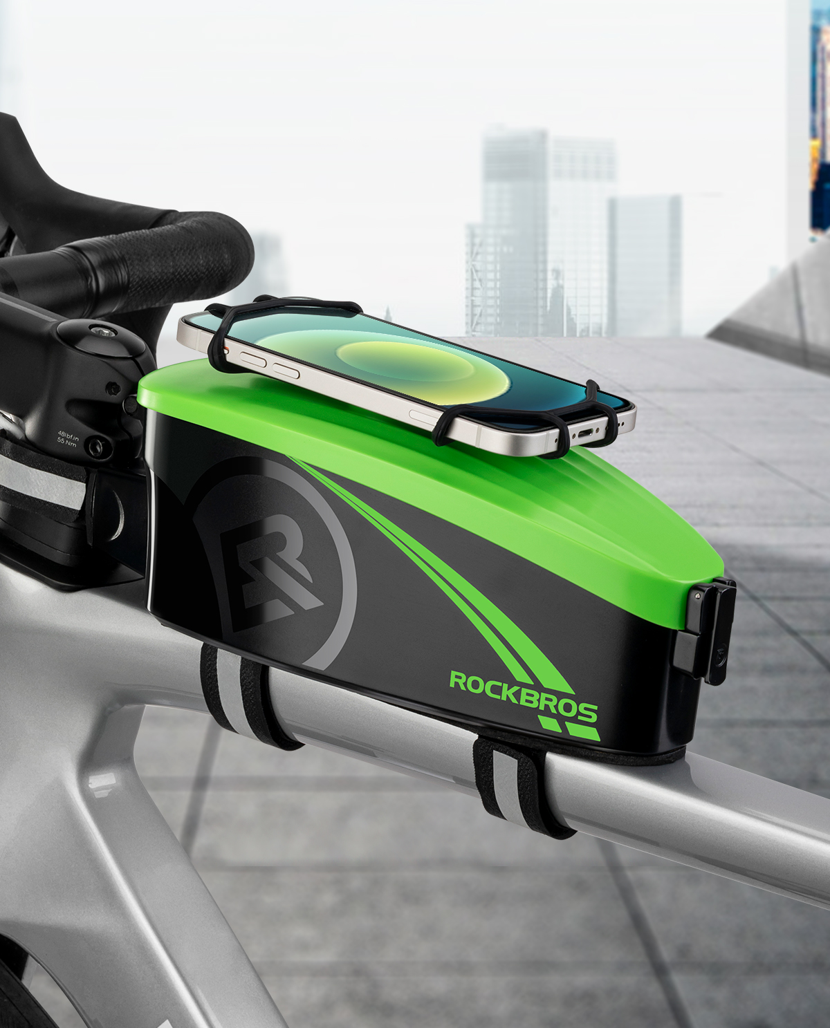 Fashion Cycling Bag 6.7 Inch Phone Holder Bag Special PC Hard Shell  Bicycle Front Bag Bike Bag Accessories  Multifunctional Bags