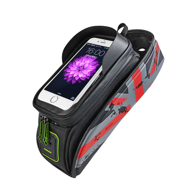 Bicycle Bag MTB Road Bike Bag Rainproof Touch Screen Cycling Front Tube Frame Bag Phone Case Bike Accessories