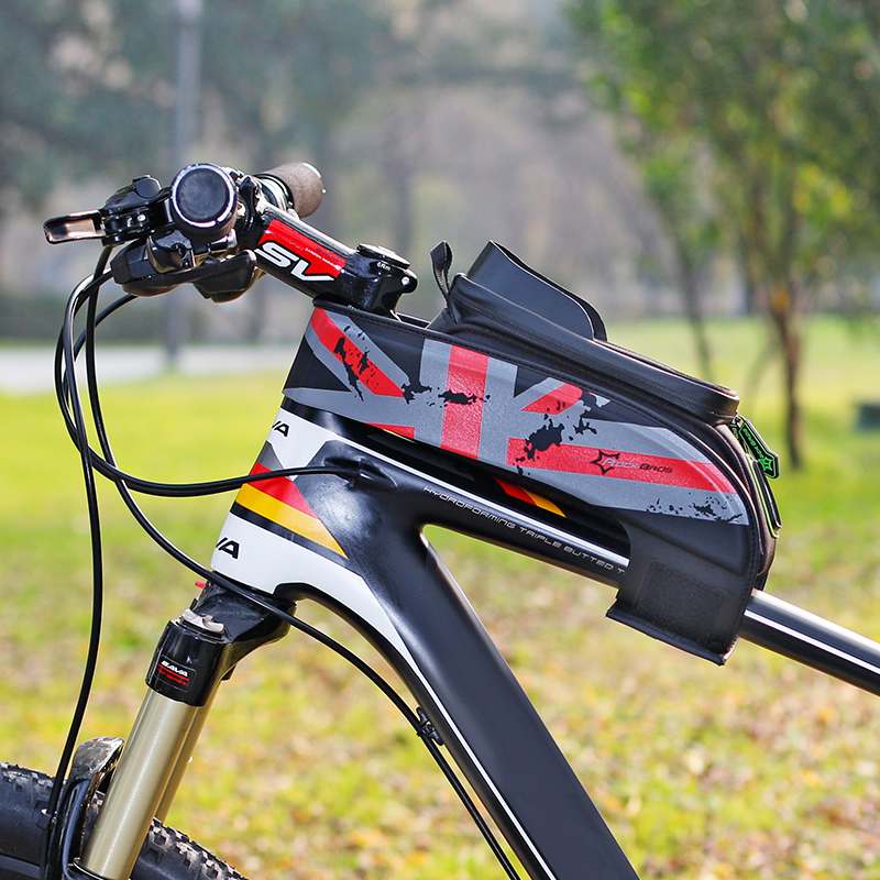 Bicycle Bag MTB Road Bike Bag Rainproof Touch Screen Cycling Front Tube Frame Bag Phone Case Bike Accessories