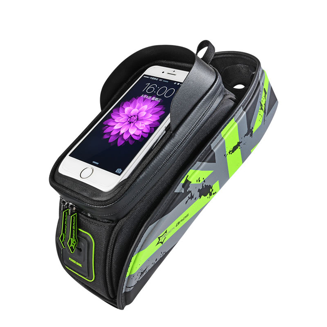 Bicycle Bag MTB Road Bike Bag Rainproof Touch Screen Cycling Front Tube Frame Bag Phone Case Bike Accessories