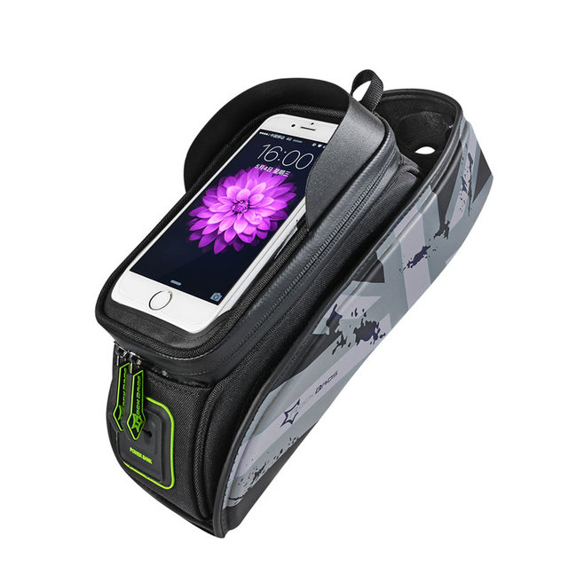 Bicycle Bag MTB Road Bike Bag Rainproof Touch Screen Cycling Front Tube Frame Bag Phone Case Bike Accessories