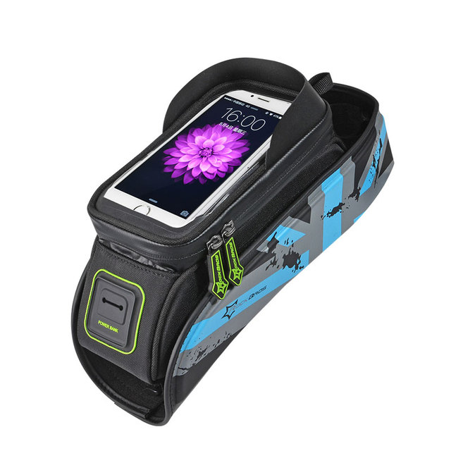 Bicycle Bag MTB Road Bike Bag Rainproof Touch Screen Cycling Front Tube Frame Bag Phone Case Bike Accessories