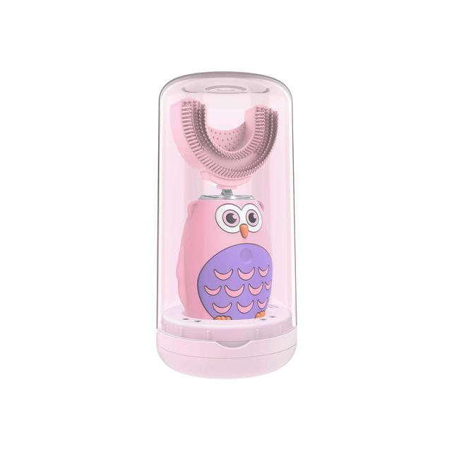 Kids Electric Toothbrush Children's Ultra Sonic Toothbrush with U- Shaped Brush Head Smart Timer Waterproof Cartoon Toothbrush