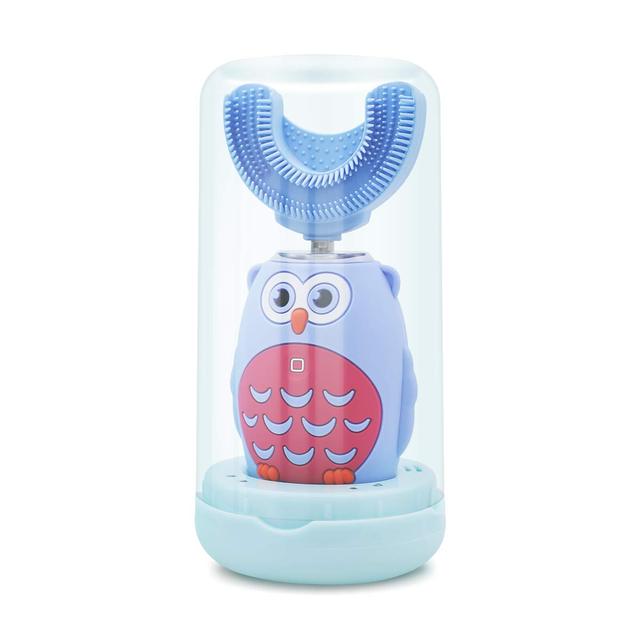 Kids Electric Toothbrush Children's Ultra Sonic Toothbrush with U- Shaped Brush Head Smart Timer Waterproof Cartoon Toothbrush