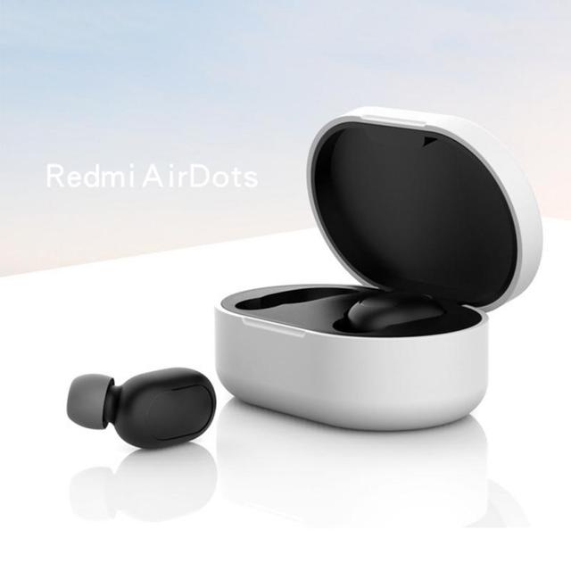 Silicone For Redmi Airdots Case Protective Cover With Hook For Xiaomi Mi Redmi AirDots 2 Cover Earphone Wireless Charging Box