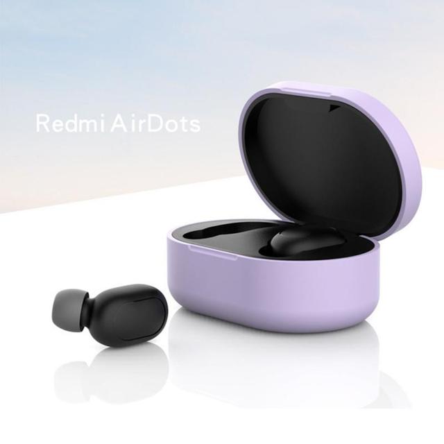 Silicone For Redmi Airdots Case Protective Cover With Hook For Xiaomi Mi Redmi AirDots 2 Cover Earphone Wireless Charging Box