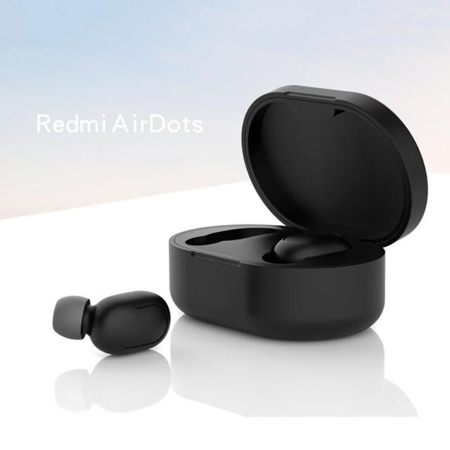 Silicone For Redmi Airdots Case Protective Cover With Hook For Xiaomi Mi Redmi AirDots 2 Cover Earphone Wireless Charging Box