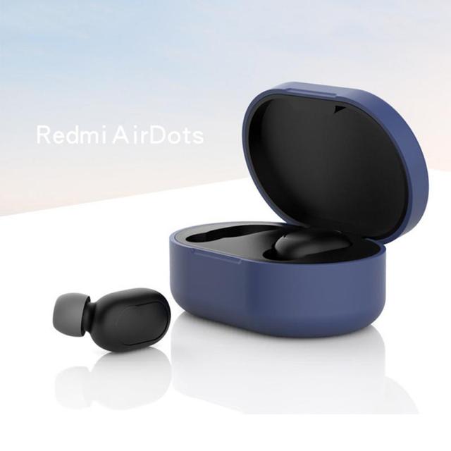 Silicone For Redmi Airdots Case Protective Cover With Hook For Xiaomi Mi Redmi AirDots 2 Cover Earphone Wireless Charging Box